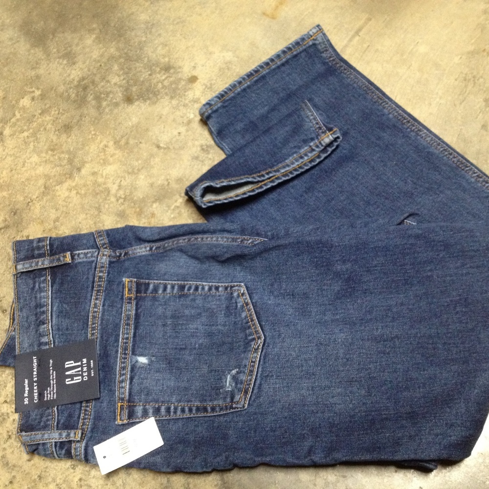 GAP Denim Jeans High Rise Cheeky Straight sz 10/30